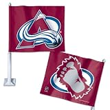 Colorado Avalanche Official 12"x14"x21" NHL Car Flag