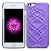 iPhone 6/6S Wallet Mirror Case for Girl -Bidear (TM) Creative Mirror Design with 3 Card Holder Slot Protective Hard Case for Apple iPhone 6 & iPhone 6S -4.7 Inch (Purple)