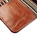 Alston Craig Genuine Vintage Magnetic Leather Wallet RFID Blocking Magnetic Case Cover for iPhone 5 / 5S / SE - Brown
