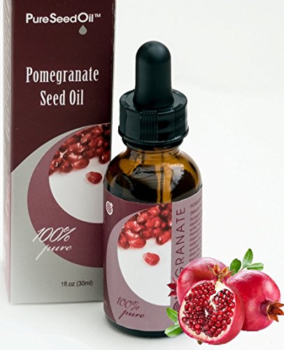 Anti-Aging Pomegranate Pure-Seed-Oil. All-Natural Cold-Pressed|Undiluted-Carrier-Oil. Great for Face/Hair/Body. Use Alone or Infuse favorite Luxury-Skin-Care Products! Gluten-Free|Parabens-Free 0.5 oz