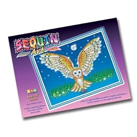 Sequin Art and Beads Barn Owl