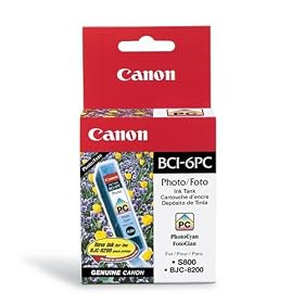 Click here to buy Canon PhotoCyan BCI-6PC Genuine Canon Ink Tank by Canon.