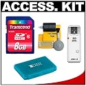 Transcend 8GB Class 2 High-Capacity SecureDigital SDHC Card with USB 2.0 Card Reader + Universal Memory Card Case + 5-Piece Cleaning Kit