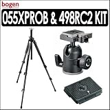 Manfrotto 055XPROB Kit With 498RC2 (Replaces 488RC2) Head & 1/4 -20 Screw Rapid Connect Plate