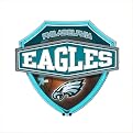 Neon Shield Wall Lamp - Eagles (15 X 13.25")