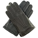 Men's Lambskin Cashmere Lined Winter Leather Gloves By Grandoe Gloves