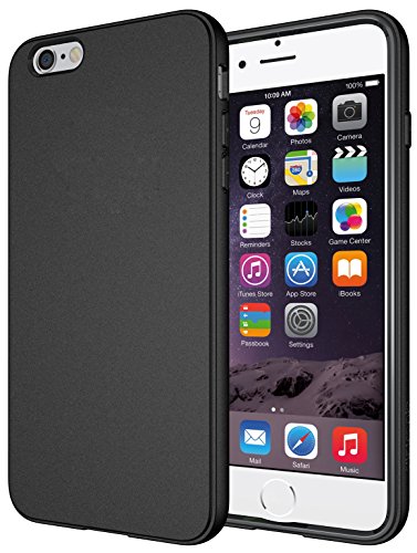 iPhone 6s Plus Case - Diztronic Full Matte Soft Touch Flexible TPU Case for Apple iPhone 6 Plus & 6S Plus (5.5") - Black