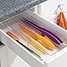 iDesign Linus Kitchen Knife Storage Drawer Organizer, Container for Countertop, Cabinet, Pantry - Clear, 16.5