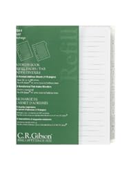 C.R. Gibson Address Book Refill Pages With Tab Index Dividers (Z211)