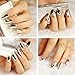 So Beauty Nail Art Polish Silver Metallic Foil Sticker Patch Wraps Tips 16pcs