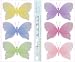 Pink Purple Yellow Blue Green Butterfly Wall Mural Stickers - butterflies baby nursery girls room decor nursery girl room decor decoration decorations sticker bedroom bathroom walls vinyl