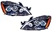 Mitsubishi Lancer Replacement Headlight Assembly (Projector Black) - 1-Pair
