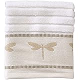 Creative Bath Products Dragonfly Jacquard Wash Cloth
