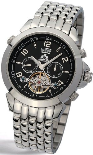 Rothenschild Stingray RS-0612-SS Automatic Watch for Him Open Balance Spring