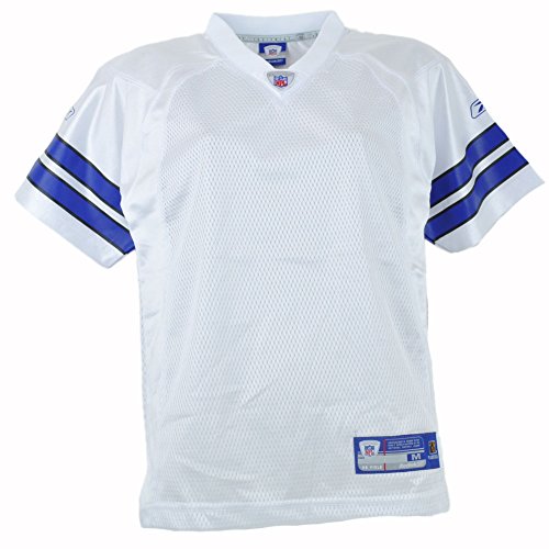 NFL Reebok Plain White Blue Football Jersey Youth Boys Dallas Cowboys ...