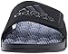 adidas Men's Adissage 2.0 Slides Sandal, Black/Night Metallic/Black, 5