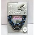 Phiten Tornado Titanium Necklace Black Blue
