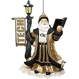 Georgia Tech Yellowjackets NCAA Fight Song Santa Tree Ornament