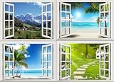 選べる ウォール ステッカー 窓 の 風景 いろいろ キース・ムーン