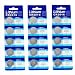 Bluecell 15 Pcs CR2016 Lithium Button Cell Battery 3V for Watch Toy Calculator + Bluecell Cable Tie