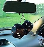 Produkt-Bild: Pl&uuml;schw&uuml;rfel schwarz, Fuzzy Dice, Rockabilly, Old School, Pl&uuml;sch W&uuml;rfel SCHWARZ, M-01056