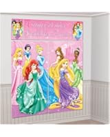 Disney Princess Scene Setter Wall Decorations Kit - Kids Birthday and Party Supplies Decoration