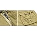 Lega Mens Summer Loose Fit Twill Multi Pocket Cargo Shorts(Red/38)