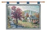 Thomas Kinkade Stream of Living Waters Wall Art Hanging Tapestry