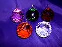 CRY80 Feng Shui Crystal Sphere 40mm + Chain: Rainbow 5