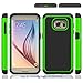 Galaxy S7, Berry Accessory(TM) [Drop Protection] Protective Case [Shock Proof] [Dual Lawyer] Hybrid Defender Armor Case Cover For Samsung Galaxy S7 With Free Berry logo stand holder (Green)