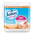 Lotus Baby Flex - Cotons Carr�s - 50 Cotons B�b� Bi-Faces - Lot de 4