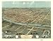 Bird's eye view of Iowa City, Johnson Co., Iowa 1868. Drawn by A. Ruger., large histo...