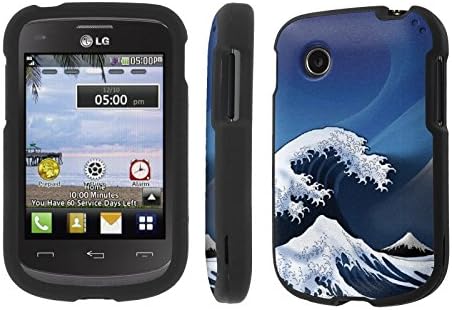 NakedShield LG 306G LG 305C (Waves of Anger) Total Hard Armor LifeStyle Phone Case