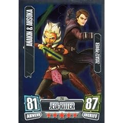 Star Wars Force Attax Serie 2 Einzelkarte 214 Anakin & Ahsoka Jedi-Ritter Zusatz-Power deutsch