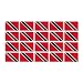 Glossy vinyl sticker pack: FLAG TRINIDAD AND TOBAGO REPUBLIC COUNTRY (20 stickers, 4.5x3cm / 1.8x1.2in)