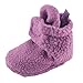 Luvable Friends Unisex Baby Fleece Booties, Lilac, 6-12 Months