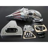 2002-2009 Honda VTX1800 Chrome Billet Spike Air Cleaner Intake Filter Kit Aluminum... by T-Motorsports