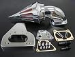 2002-2009 Honda VTX1800 Chrome Billet Spike Air Cleaner Intake Filter Kit Aluminum 2003 2004 2005 2006 2007 2008