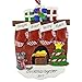 Fireplace with Stockings to Personalize Christmas Ornament (Family of 4) - Calliope Designs - Free Customization with Names on Stockings, the Year, a Phrase - 4.5
