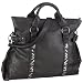 Mexx Studs Citybag 3FRE1485, Damen Umh�ngetaschen, Schwarz (BLACK 1), 40X35X12 cm (B x H x T)