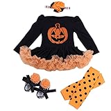 （ワボーズ） Waboats ハロウィンパンプキン キッズコスチューム レディース ガールズ ロングスリーブ ワンピースセット 3 L