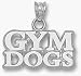 Georgia Bulldogs Gym Dogs Pendant - Sterling Silver Jewelry