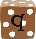 New Arrivals Letter Block Q, Chocolate/White