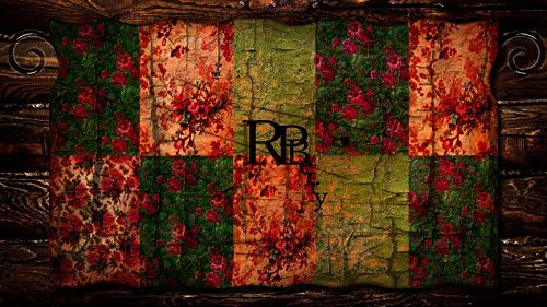 Window Valance Vintage Nostalgic Old Style Pattern Patchwork