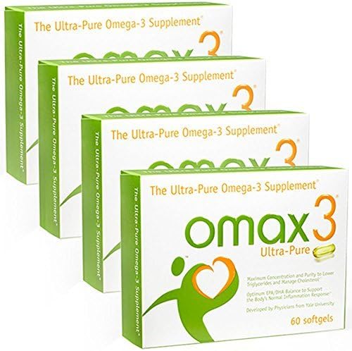 omax3?Ultra-Pure -60 softgels (Pack of 4) by omax3