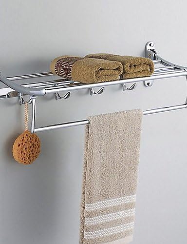 Sharks d fish stainless steel chromium-plated folded bathroom Towel rack bathroom hardware accessories bathroom glass shelf