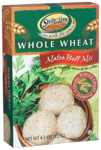 Shibolim Whole Wheat Matza Ball Mix, 4.5-Ounce Boxes (Pack of 6)