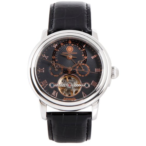 Constantin Durmont Herren-Armbanduhr XL Rodeo Analog Automatik Leder CD-RODE-AT-LT-STST-BK Preisvergleich