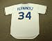 FELIX HERNANDEZ Seattle Mariners Majestic Cooperstown Throwback Baseball Jersey, XL