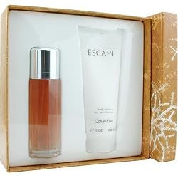 Escape by Calvin Klein for Women, Set (Eau De Parfum Spray 3.4 Ounce, Body Lotion 6.7 Ounce)